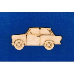 Auto, samochód   10x4,5 cm   z otworem, zawieszka, Trabant, autko